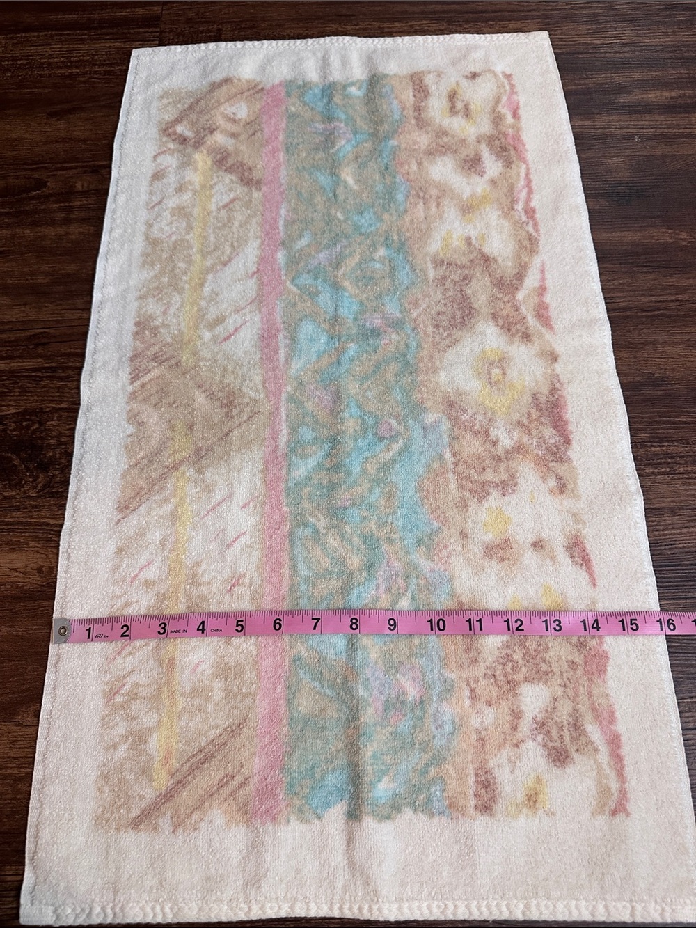 Vintage Croscill 5 Pc Pastel Southwestern Cotton Towel Set 90s - Picture 7 of 10